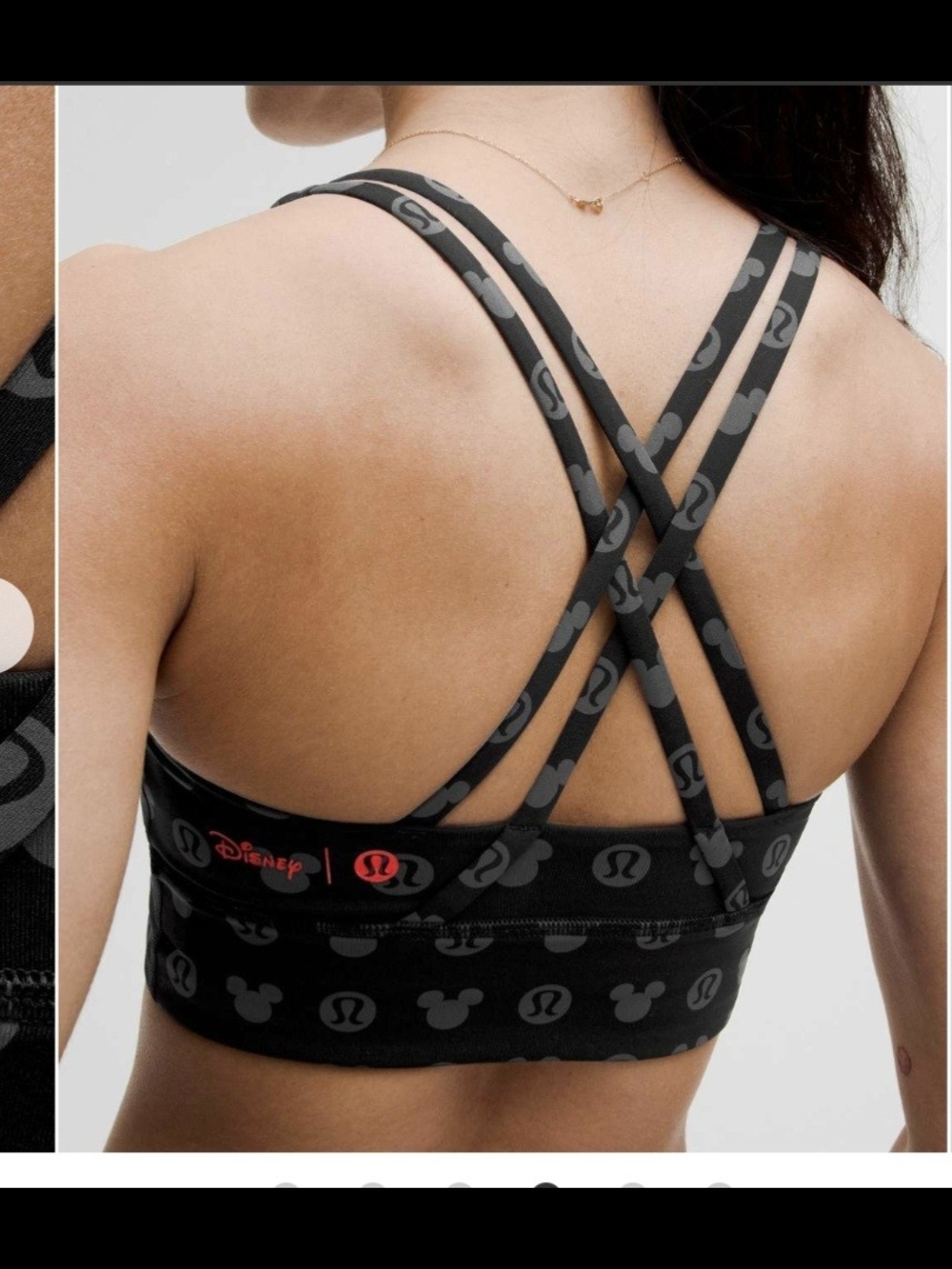 Lululemon x Disney Mickey Logo Energy Longline Sports Bra 10 - Picture 9 of 9